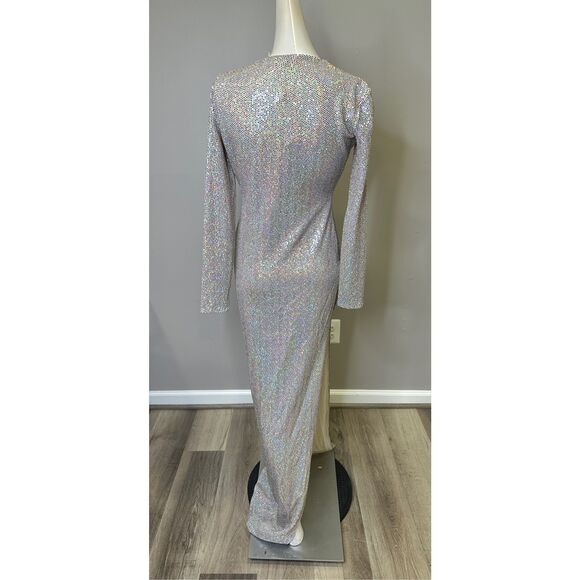 THE SEI Long Sleeve Keyhole Gown Size P $679 - Picture 8 of 13